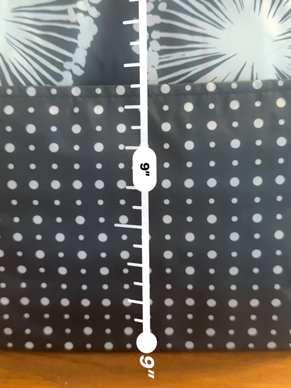 thirty-one Black and White Polka lunch Tote with Floral Top - Picture 12 of 14